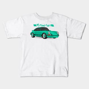 supercar 911 carrera rs turbo 1972 aqua Kids T-Shirt